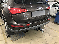 Фаркоп Audi Q5 2008-2017 (Ауді Q5) Американська вставка під квадрат