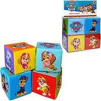 Гр Набір кубиків MC 090501-09 "Щенячий патруль. Команда" 4 шт. (30) "Масік", в пакеті