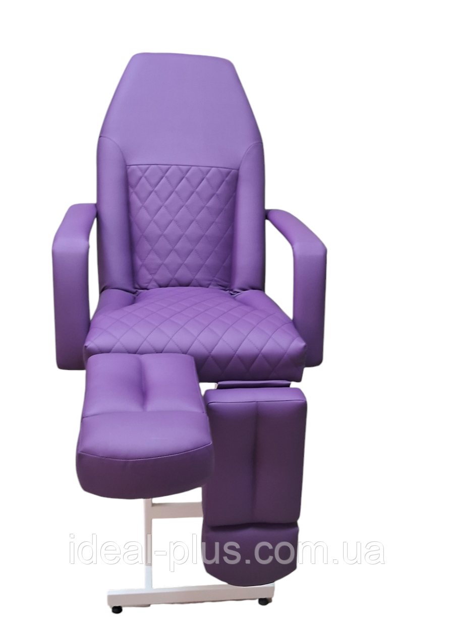 Педикюрне крісло-кушетка для нарощування вій для косметолога Кушетка косметологічна для педикюру BR-007, фото 1