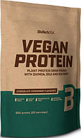 Веганський протеїн BioTech Vegan Protein 500 g шоколад-кориця