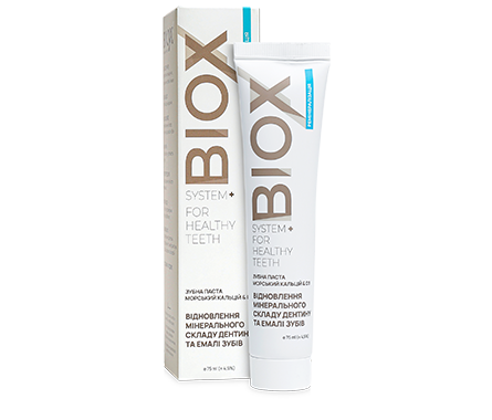 Натуральна зубна паста морський кальцій & D3 BIOX 75 мл, фото 1