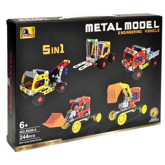 Дитячий металевий конструктор X638-4 "Рагова техніка", 244 деталі, фото 1