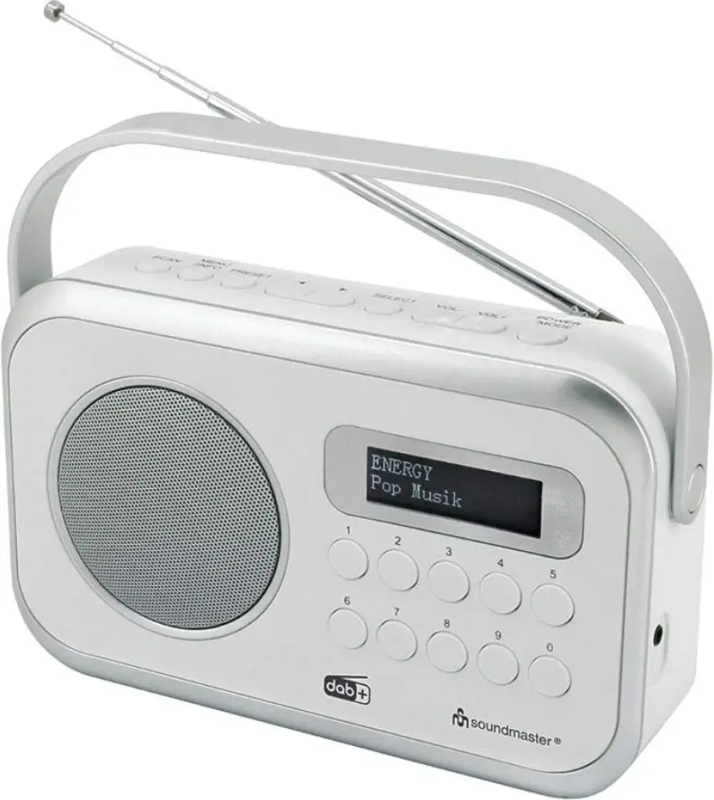 Портативне цифрове радіо Soundmaster DAB270WE DAB+ FM RDS з роз'ємом для навушників, Германі