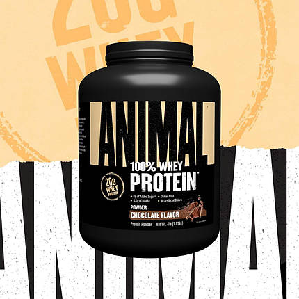 Сироватковий протеїн Universal Nutrition Animal 100% Whey Protein 1810 г, фото 3