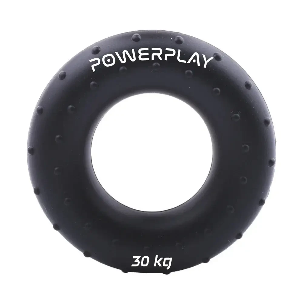Еспандер кистьовий силіконовий PowerPlay PP-4338 Hand Grip Hard 30 кг. Чорний, фото 1