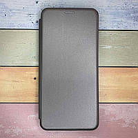 Чохол-книжка для Motorola G85 матовий, з мікрофіброю, оригінал. Серый на магните.