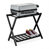 Підставка для валізи з чорного бамбуку