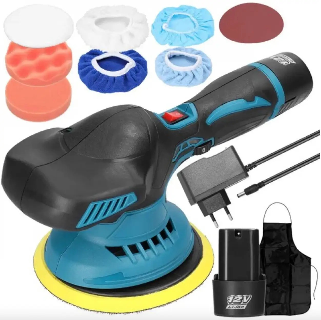 Акумуляторна полірувальна машинка YK49 2хАКБ, фото 1