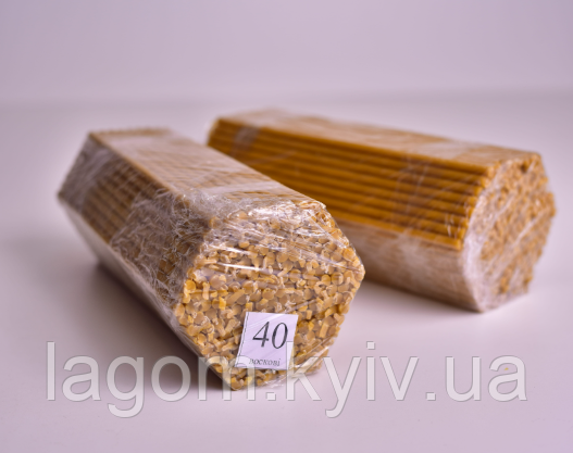 Воскові свічки церковні вищої якості №40 (50 шт.) ритуальні свічки, свічка, фото 1