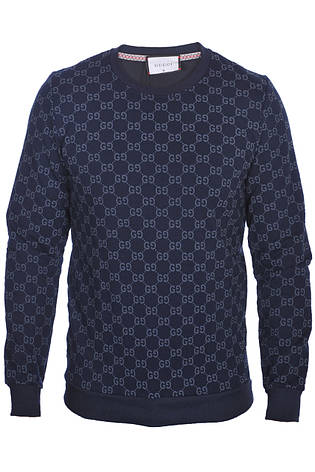 Світшот чоловічий Gucci 24-24K-9418 темно-синій, фото 1