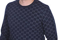 Світшот чоловічий Gucci 24-24K-9418 темно-синій, фото 6