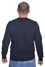 Світшот чоловічий Gucci 24-24K-9418 темно-синій, фото 5
