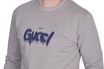 Світшот чоловічий Gucci 24-5006 світло-сірий, фото 6