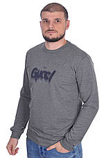 Світшот чоловічий Gucci 24-5006 сірий, фото 4