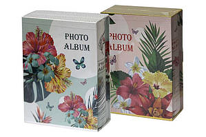 Фотоальбом у картонній коробці, 200 фото 10*15, 26,5*21*5,5см Квіти
