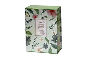 Фотоальбом у картонній коробці, 200 фото 10*15, 26,5*21*5,5см Листя