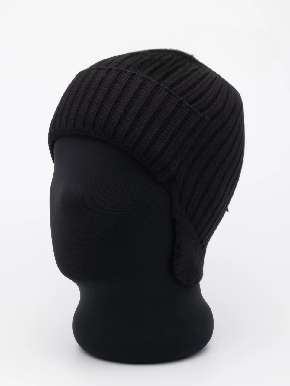 Чоловіча в'язана шапка з вушками, фото 1
