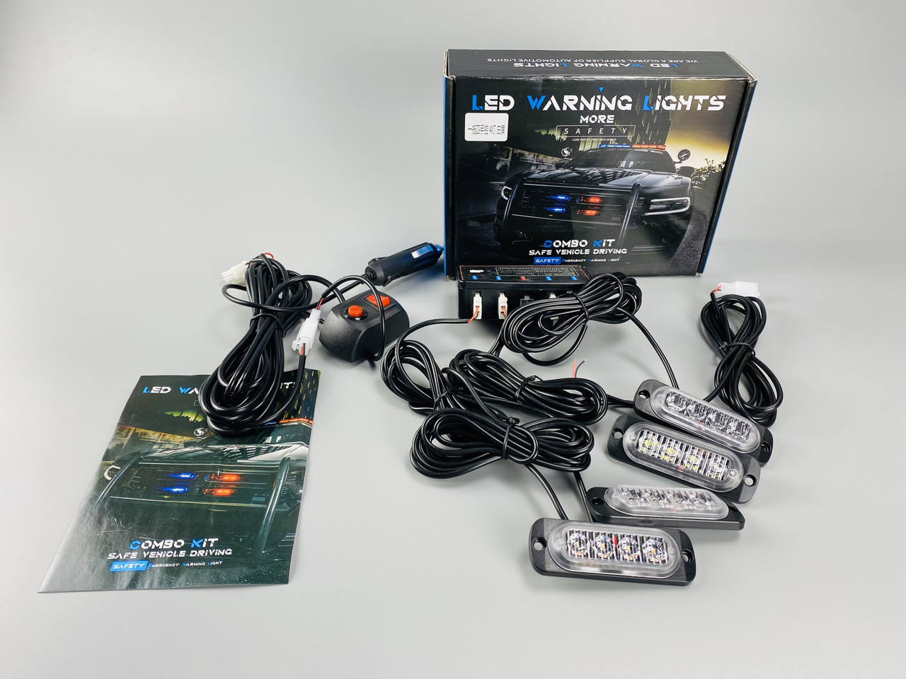 Маячок проблисковий стробоскоп 16 led діодів IP65 led chip 3030 6500K, автомобільний стробоскоп, фото 1