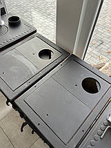 Опалювально-варильна піч буржуйка на дровах з конфоркою для приготування їжі MBS Hera 7 кВт, фото 2