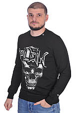 Світшот чоловічий Philipp Plein 24-24K-546 чорний, фото 4