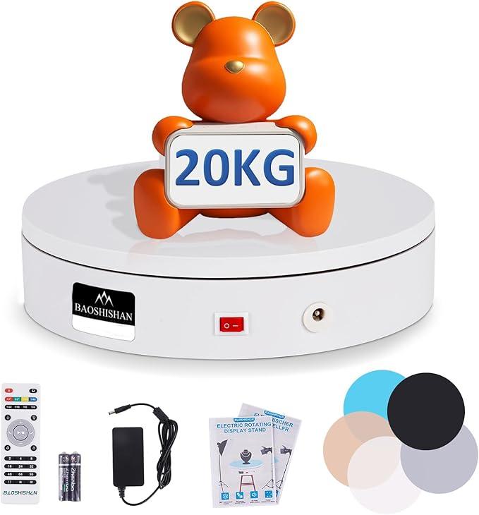 Поворотний стіл для предметної зйомки BAOSHISHAN 20 см., 20 кг