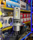 MINI Bi LED лампа H4 з обманкою , ВУЗЬКИЙ ДІОД, ПРАВИЛЬНИЙ ПУЧОК СВІТЛА, (на ближнє-дальнє світлоло ) 1шт, фото 5