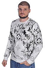 Світшот чоловічий Louis Vuitton 24-24K-7006 білий 2XL, фото 3