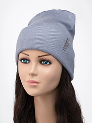 Осіння шапка дрібного в'язання