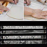 Скалка текстурна для мастики, марципана, тіста, полімерної глини маленька 10 моделей, фото 7