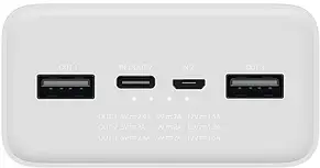 Xiaomi Mi Power Bank 3 30000 mAh White, фото 4