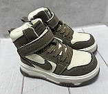 Зимові дитячі кросівки на овчині  bessky   коричневі  26-29, фото 3