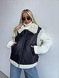 Жилетка з екошкіри, фото 3