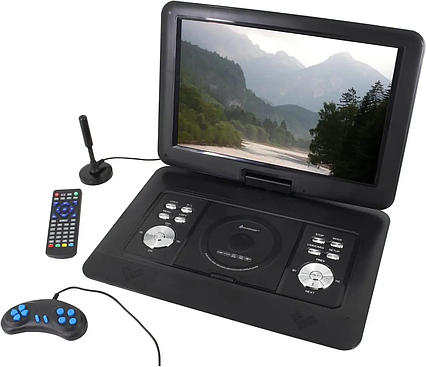 Уцінка Портативний DVD-плеєр з 15,4" HD-дисплеєм і DVB-T2 тюнером Soundmaster PDB1600SW, 300 ігор, Німеччина, фото 1