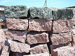 Гранітна брусочка, плитка з каменю натурального для двору та доріжок Житомир Київ