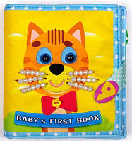 Фетрова книга «Кошеня - Baby&#039;s first book» (англійською)