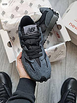 Чоловічі Кросівки New Balance 327 Black Grey / Нью Беланс 327 Чорні з Сірим, фото 6