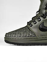 Чоловічі Зимові Кросівки Nike Lunar Force 1 Duckboot 17 Haki / Найк Лунар Форс 1 Дакбут 17 Хакі Хутро, фото 4
