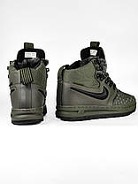 Чоловічі Зимові Кросівки Nike Lunar Force 1 Duckboot 17 Haki / Найк Лунар Форс 1 Дакбут 17 Хакі Хутро, фото 5