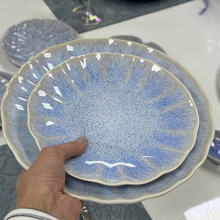 Тарілка керамічна 26.5*2.5 "Блу-тіндер" 101-0448, фото 1