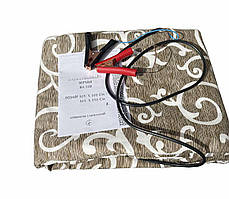 Електроковдра автомобільна з підігрівом від клем акумулятора "крокодили" 165х100 см бавовняний чохол