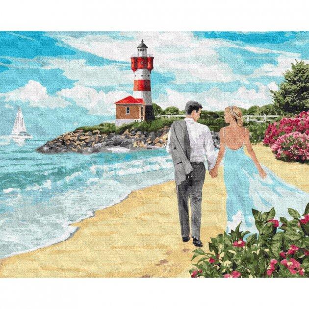 Набір для розпису по номерах. "Маяк кохання" 40*50см, фото 1