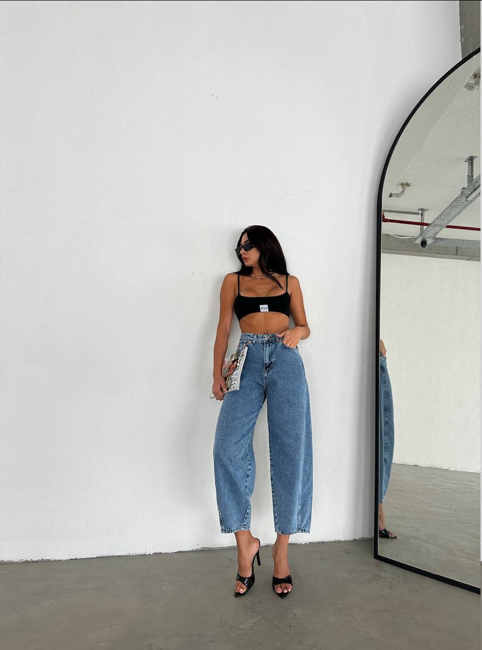 Джинси балони з високою талією, фото 1