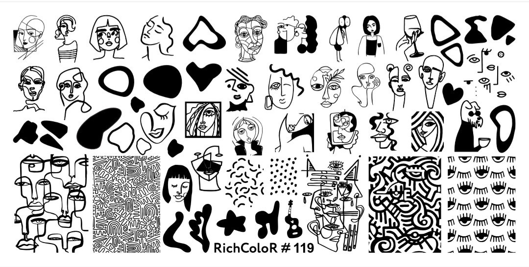 Пластина для стемпінгу RichColor 119