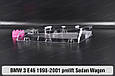 Скло фари BMW 3 E46 Sedan Wagon (1998-2001) дорест ліве, фото 4
