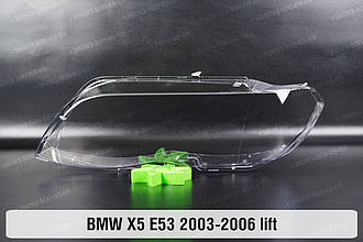 Скло фари BMW X5 E53 (2003-2006) рест ліве