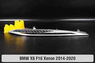 Хромована декоративна маска верхня BMW X6 F16 Xenon (2014-2020) права
