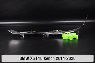 Хромована декоративна маска нижня BMW X6 F16 Xenon (2014-2020) ліва