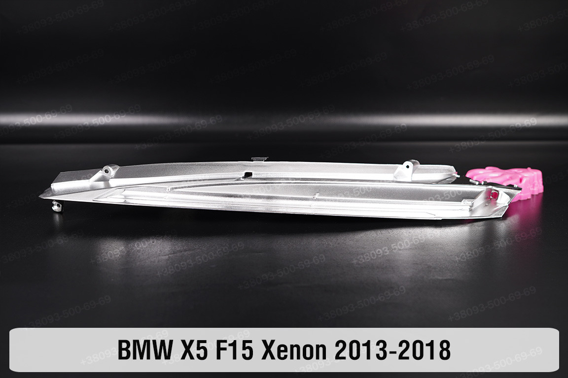 Хромована декоративна маска під світловод BMW X5 F15 Xenon (2013-2018) ліва