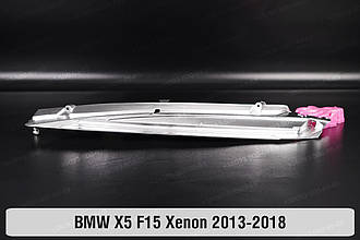 Хромована декоративна маска під світловод BMW X5 F15 Xenon (2013-2018) ліва