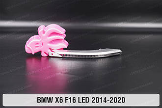 Хромована накладка покажчик повороту зовнішній BMW X6 F16 LED (2014-2020) права